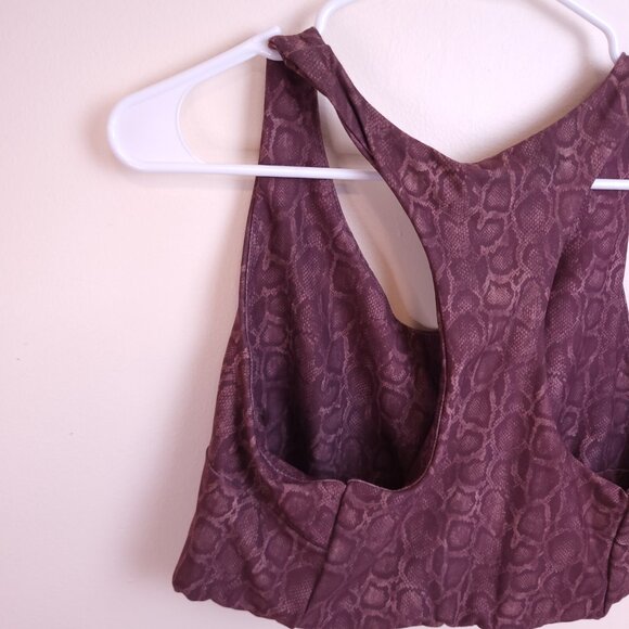 EVOLUTION AND CREATION Womens XL Active Tank Top and Pants Set Purple Snake Skin - Picture 10 of 16